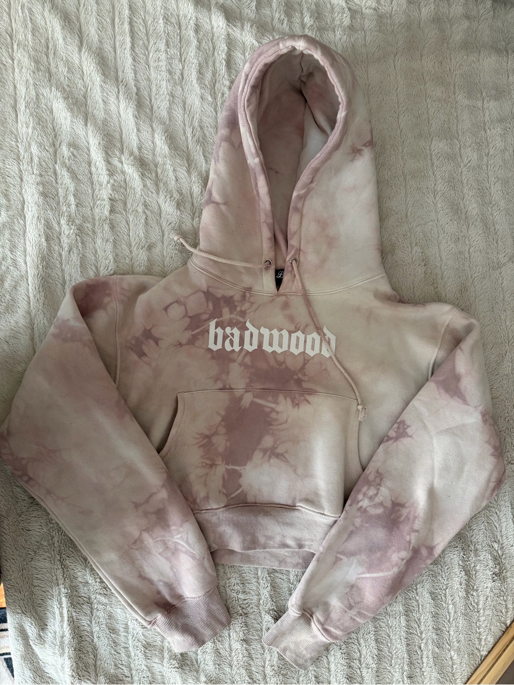 Badwood Pink Tie-Dye Hoodie - Women's Pullover Hoodie
